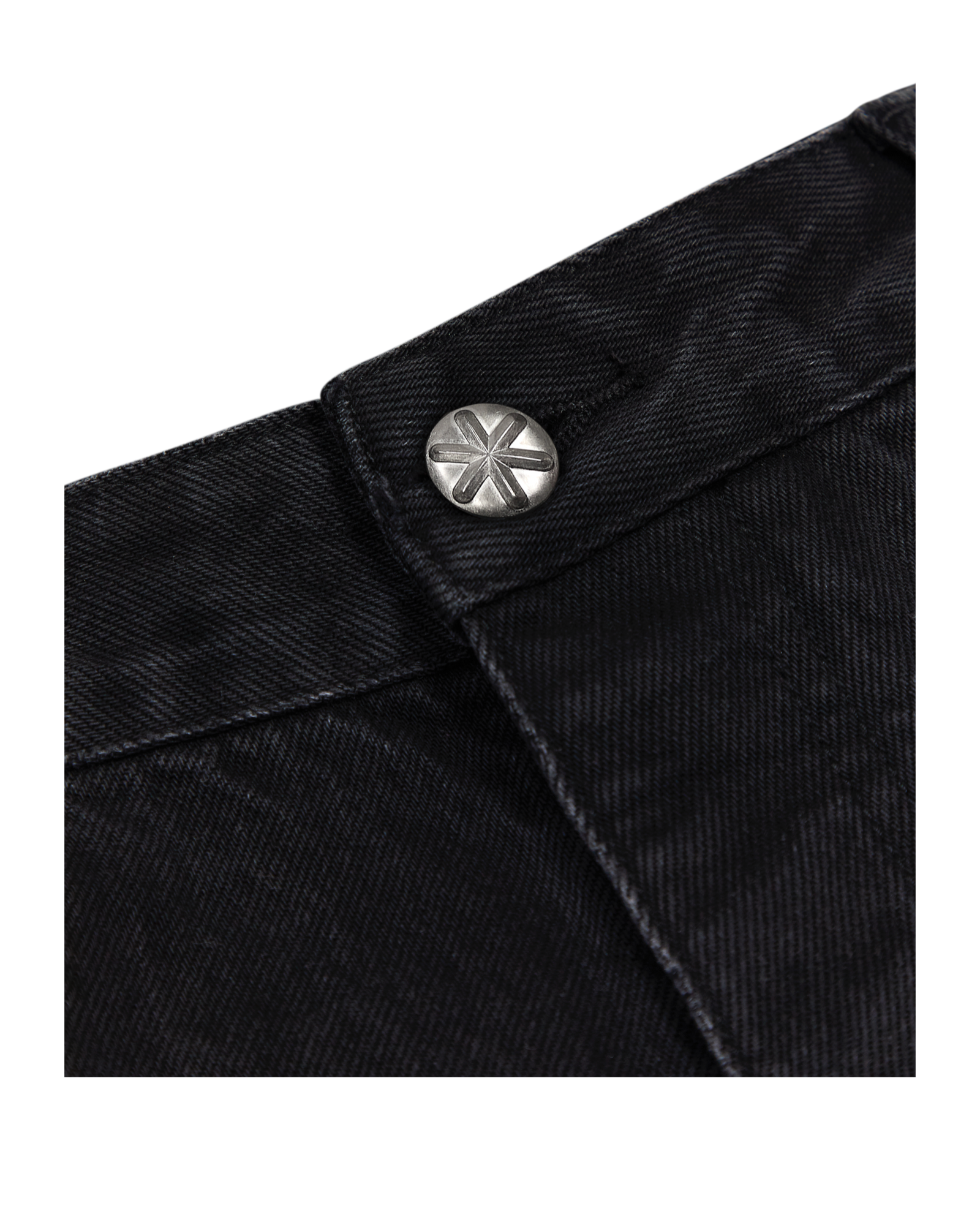 WASHED DENIM REGULAR FIT PANTS