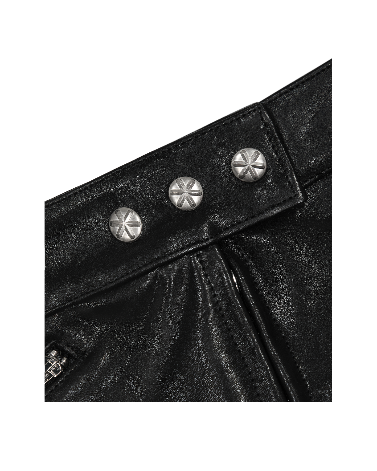 LEATHER WOMANS SHORTS