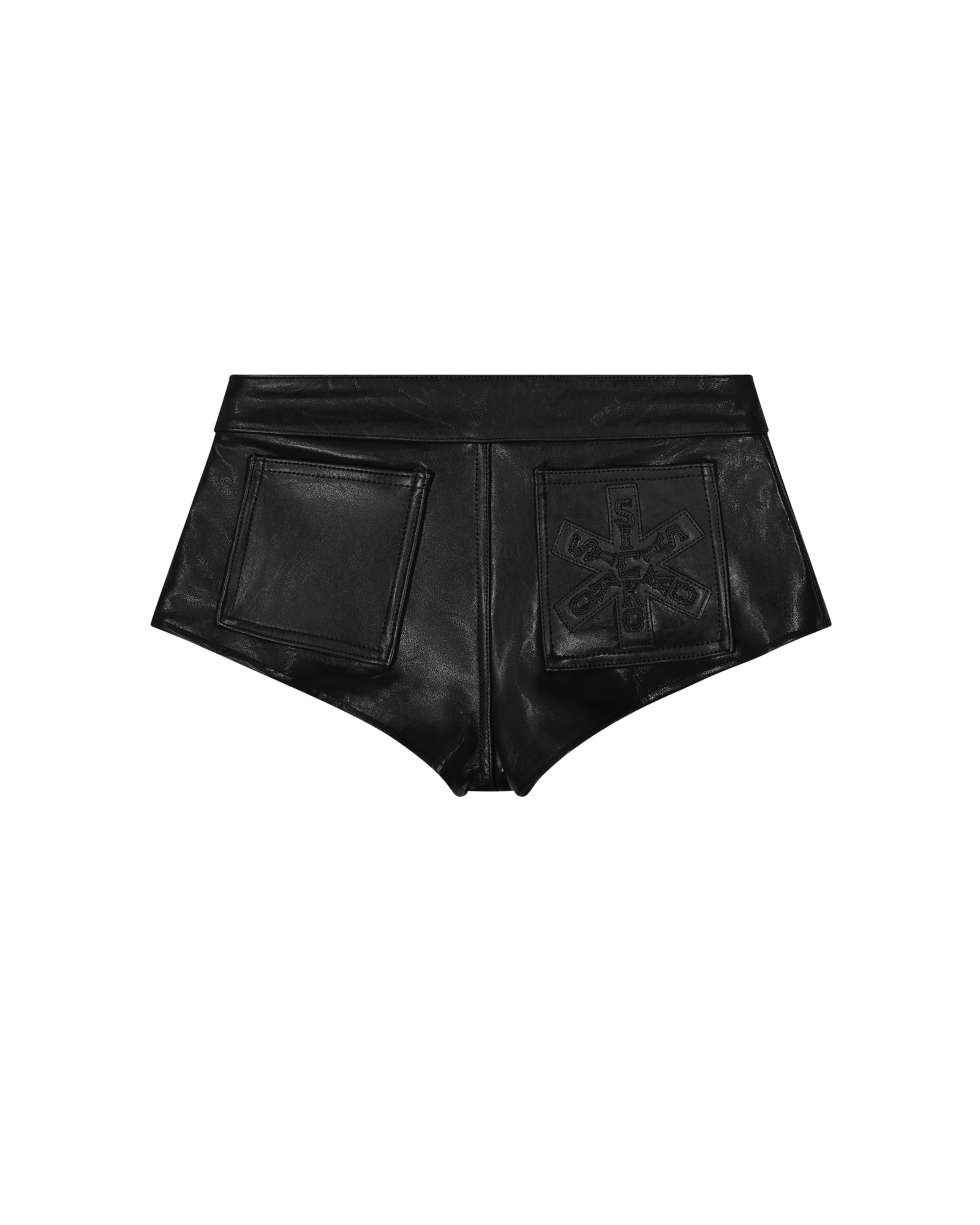 LEATHER WOMANS SHORTS