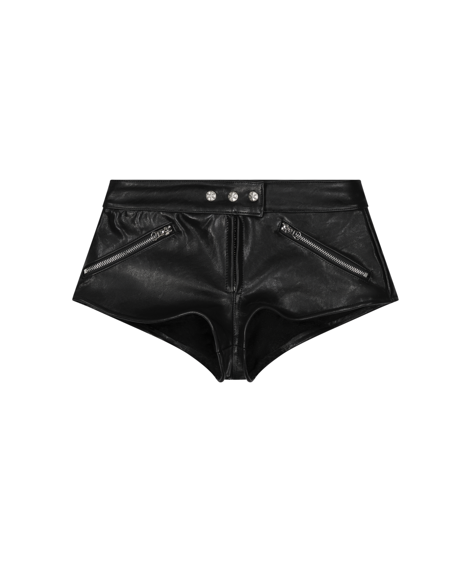 LEATHER WOMANS SHORTS