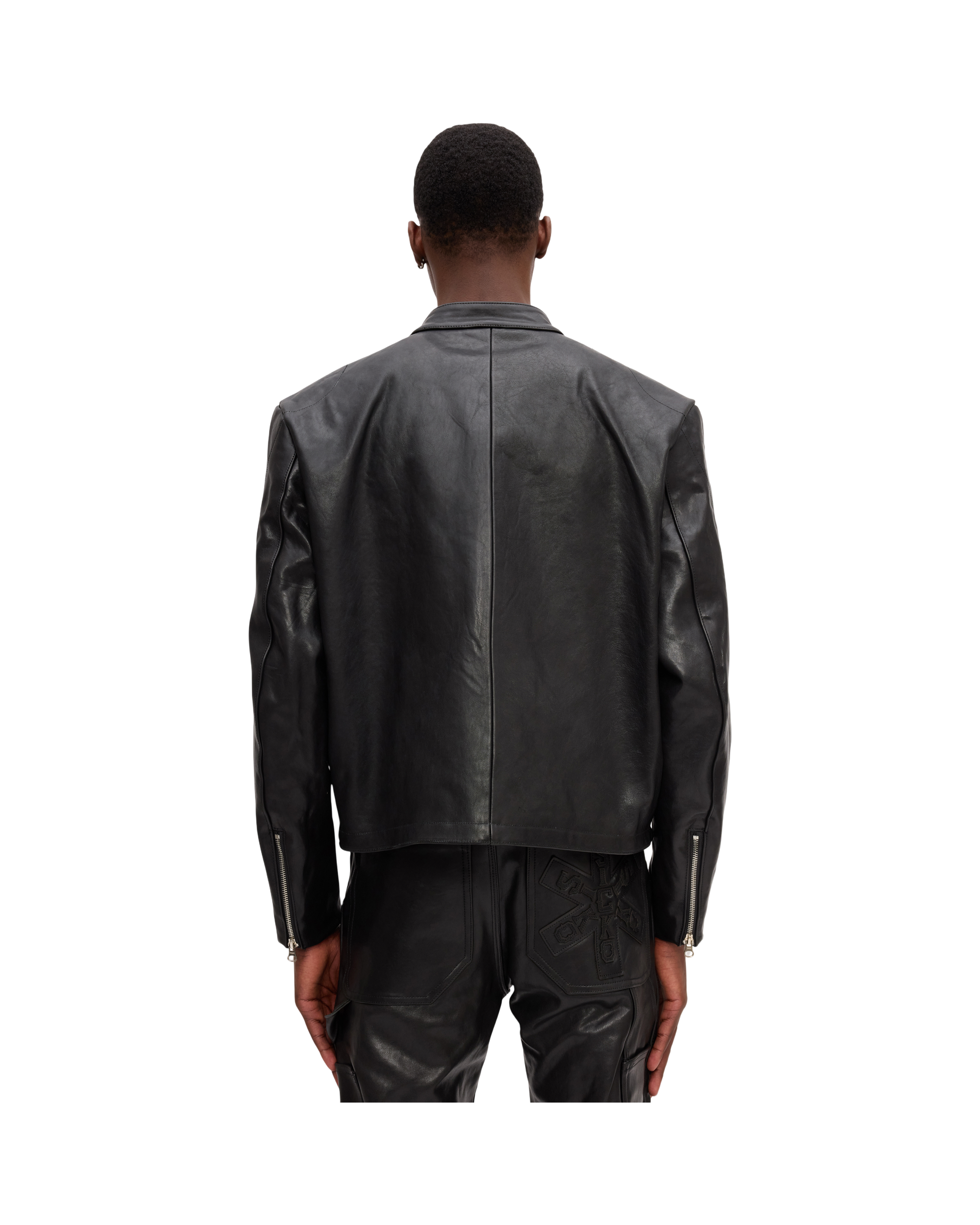 LEATHER BIKER JACKET