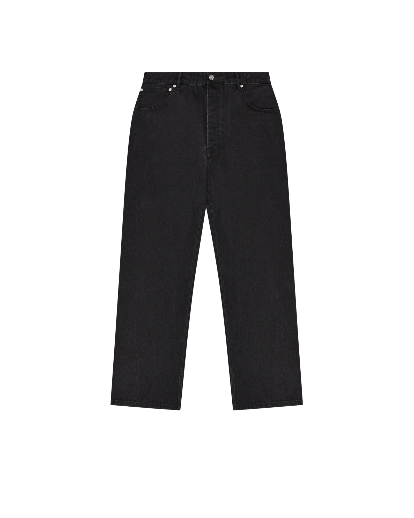 WASHED DENIM BAGGY FIT PANTS