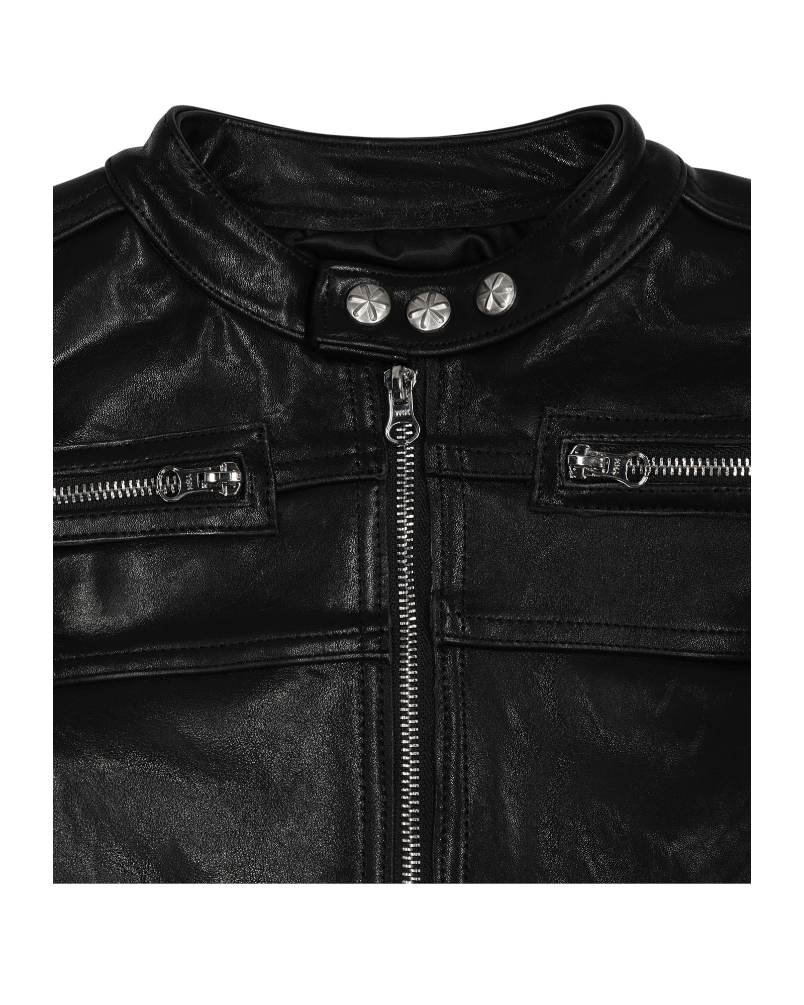 LEATHER WOMANS BIKER JACKET