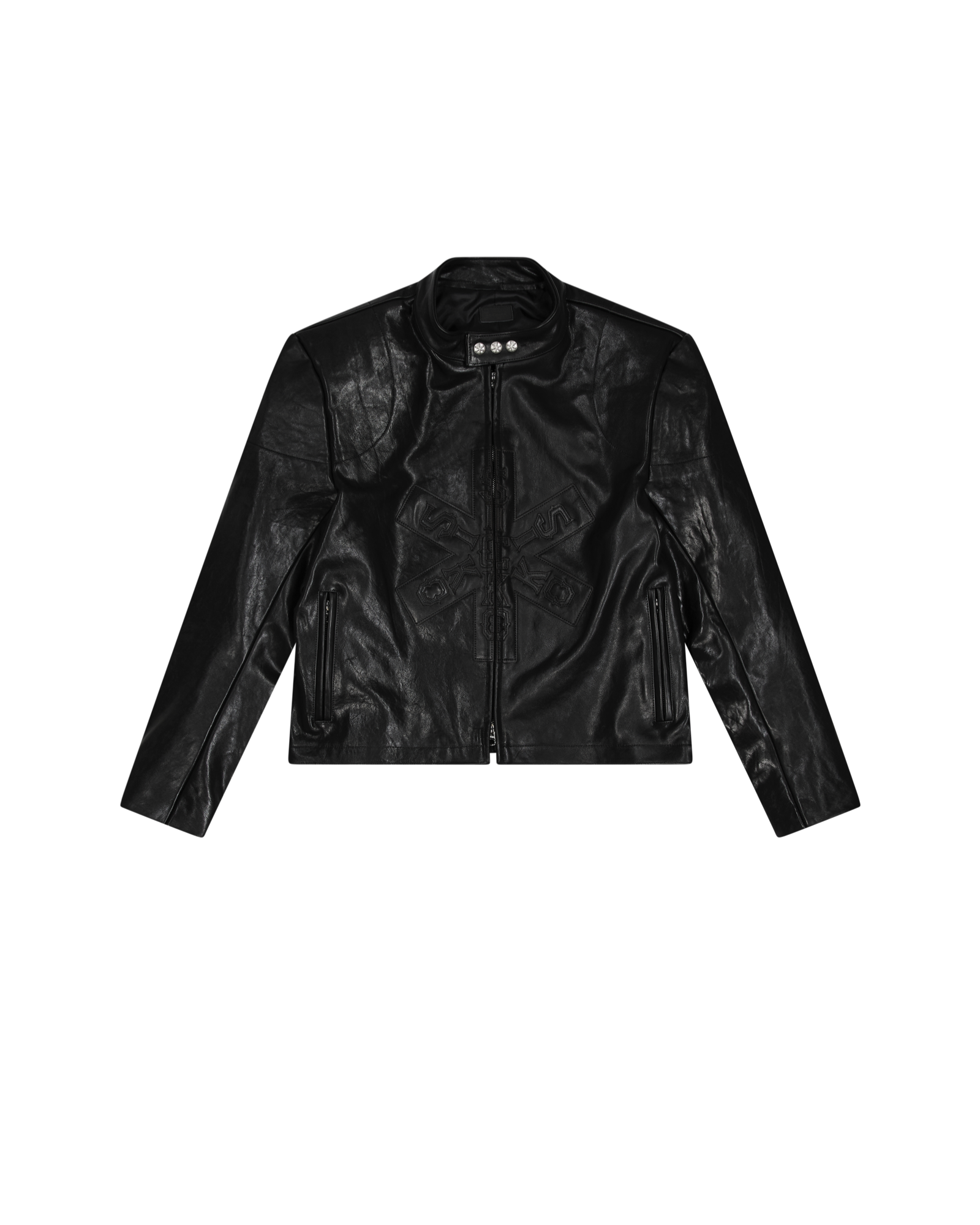 LEATHER BIKER JACKET